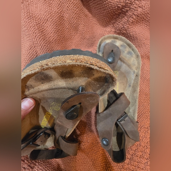 Birkenstock Kairo Habana Brown Ankle Strap Slingback Leather Sandals 38 - Picture 11 of 11